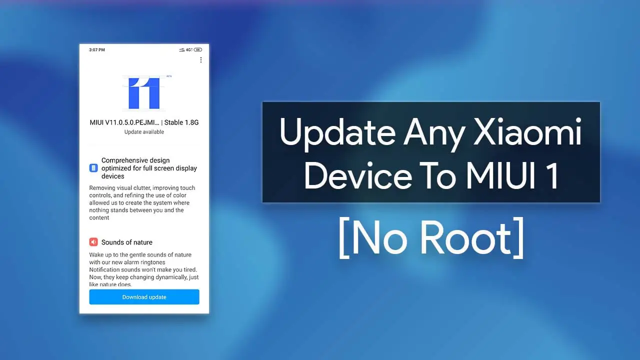 Update Any Xiaomi Phone To MIUI 11